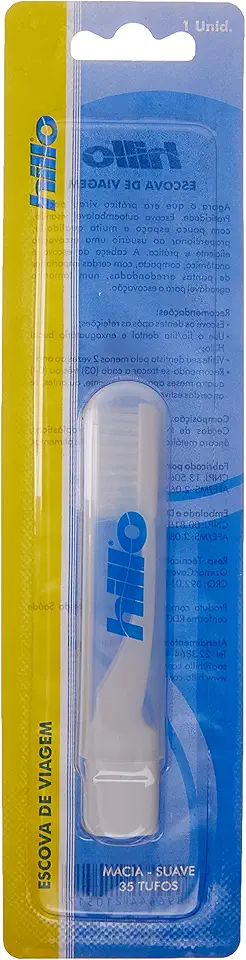 Escova Dental de Viagem Hillo, Compacta e Portátil para Uso em Viagens e Fora de Casa