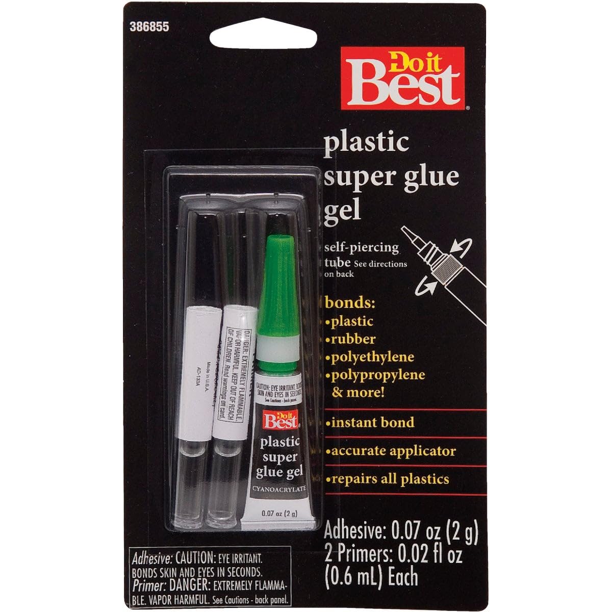 Do it Best 2 GM Plastic Super Glue Gel