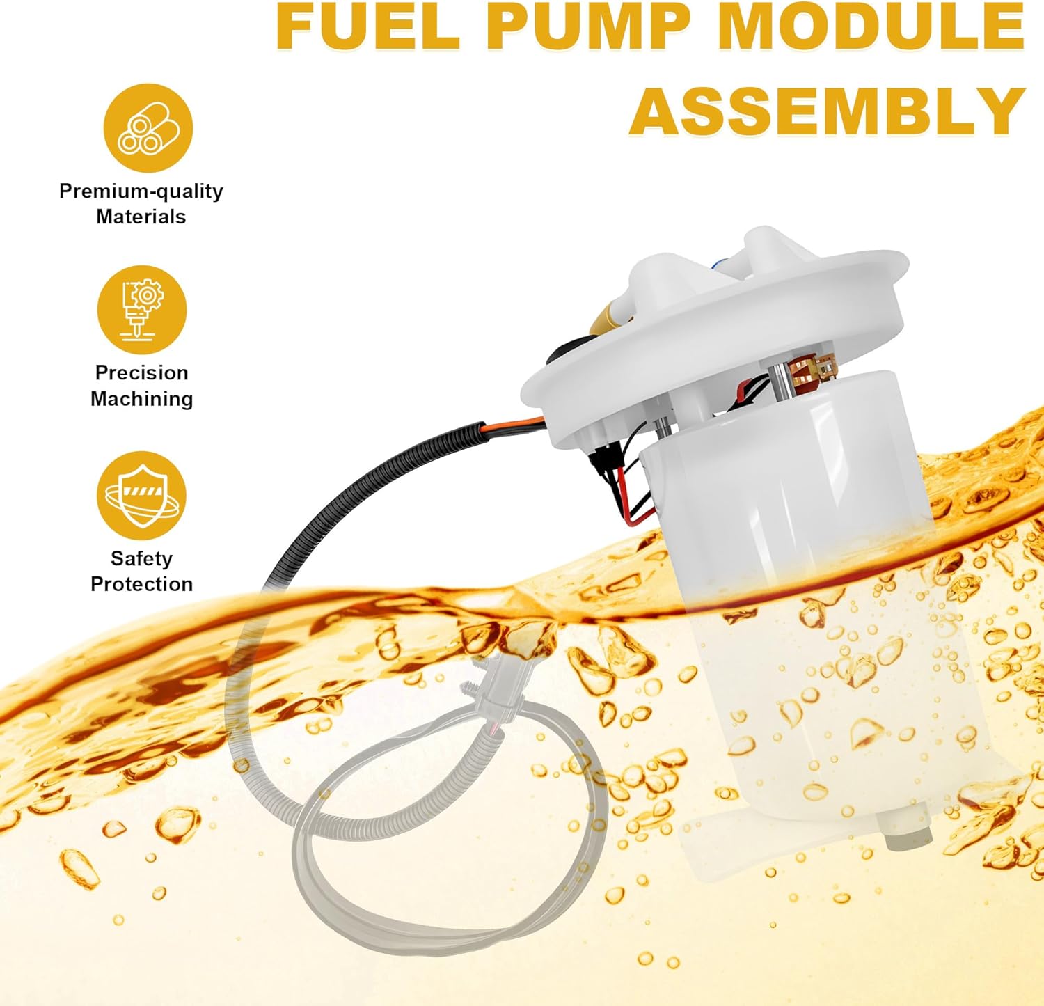 Fuel Pump Module Assembly Compatible with Grand Cherokee 1999 2000 2001 2002 2003 2004(V8 4.7L L6 4.0L), E7127MN FP67662M P75039M P75041M