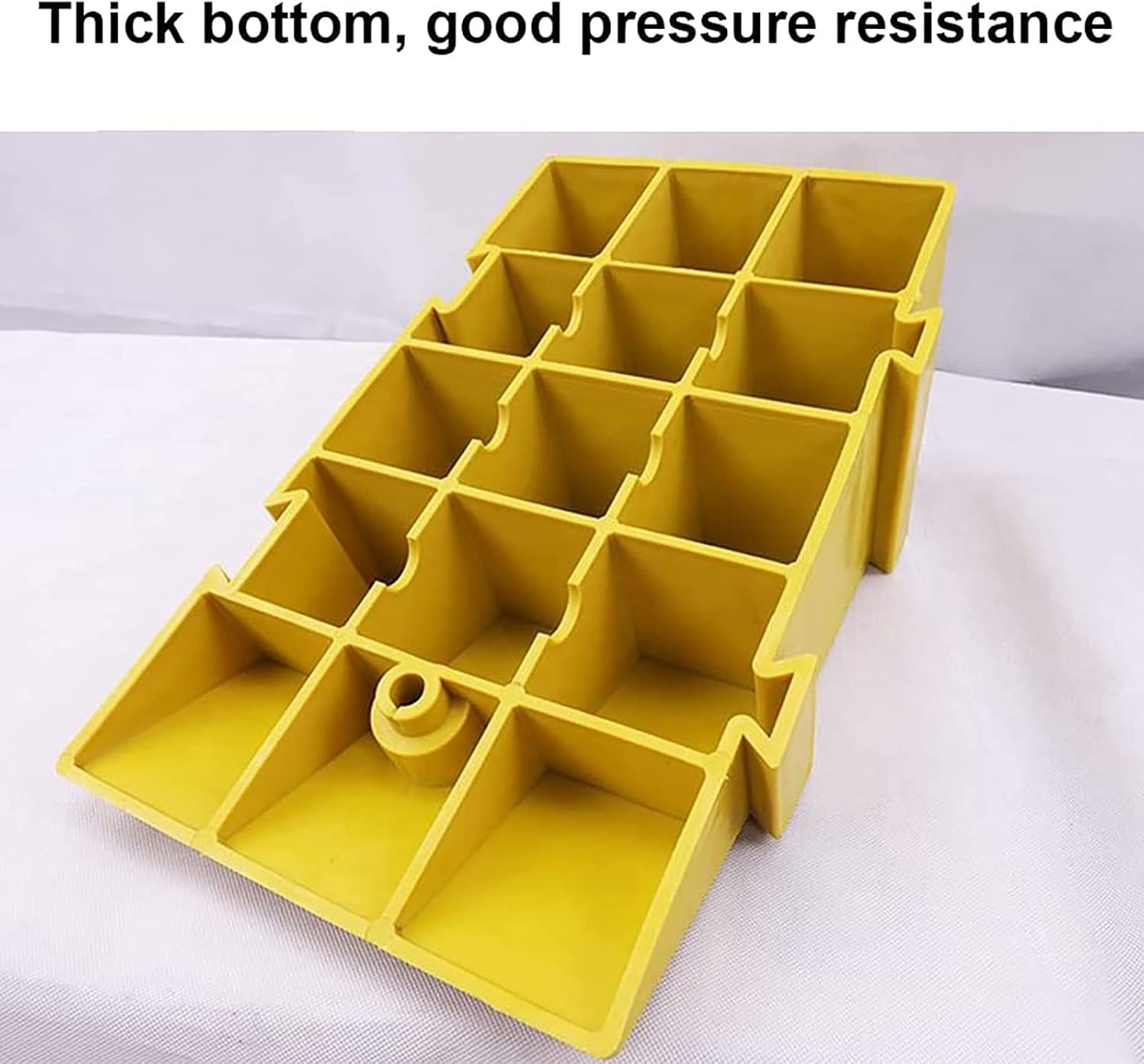 Curb Ramp,PVC Plastic Kerb Ramps,Threshold Bridge Tread Ramp 16-20cm Height for Garage,Sidewalk,Truck,Scooter,Bike,Motorcycle,Wheelchair Mobility (Color : Yellow, Size : 40x25x16cm)