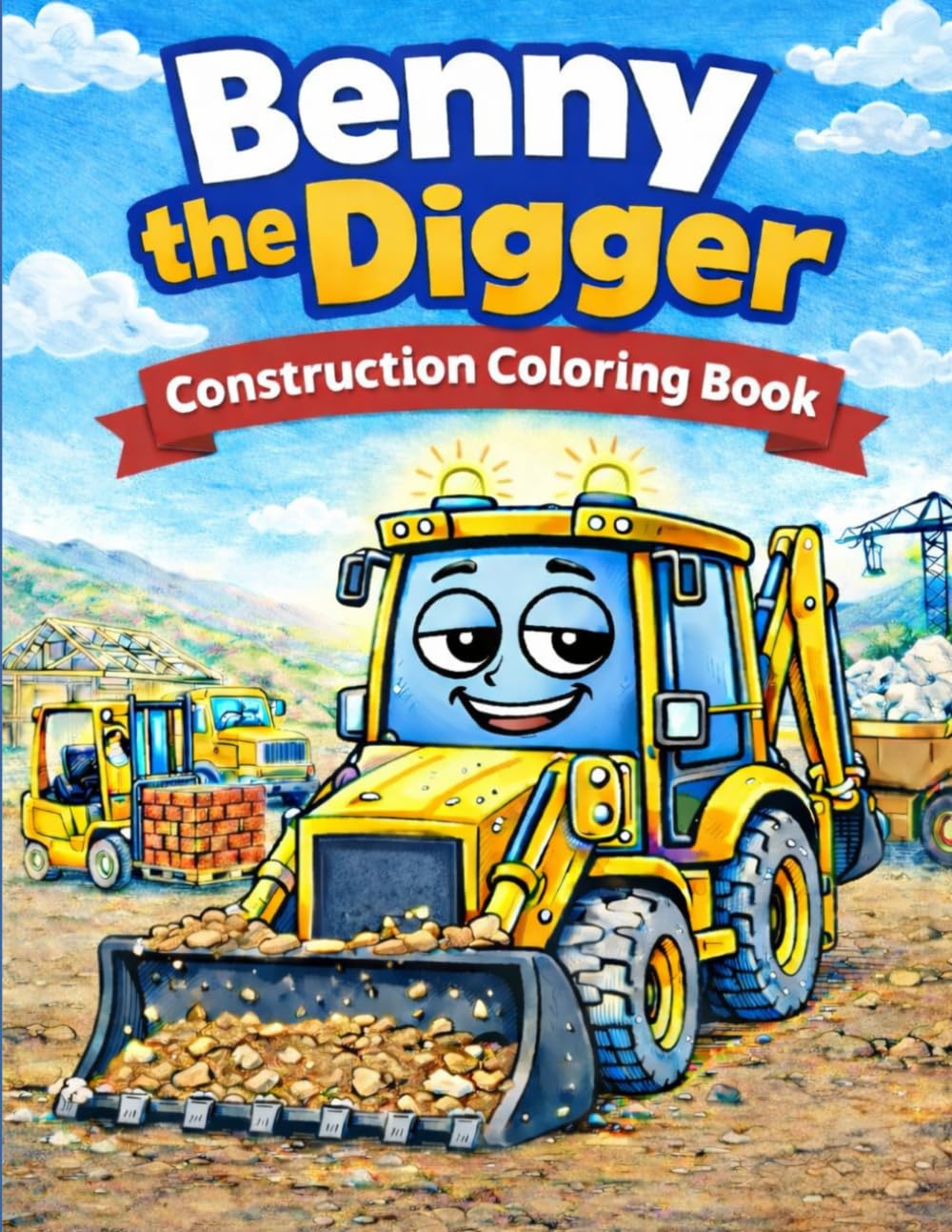 Benny the Digger (Trucks, Diggers & Adventure Coloring Books)
