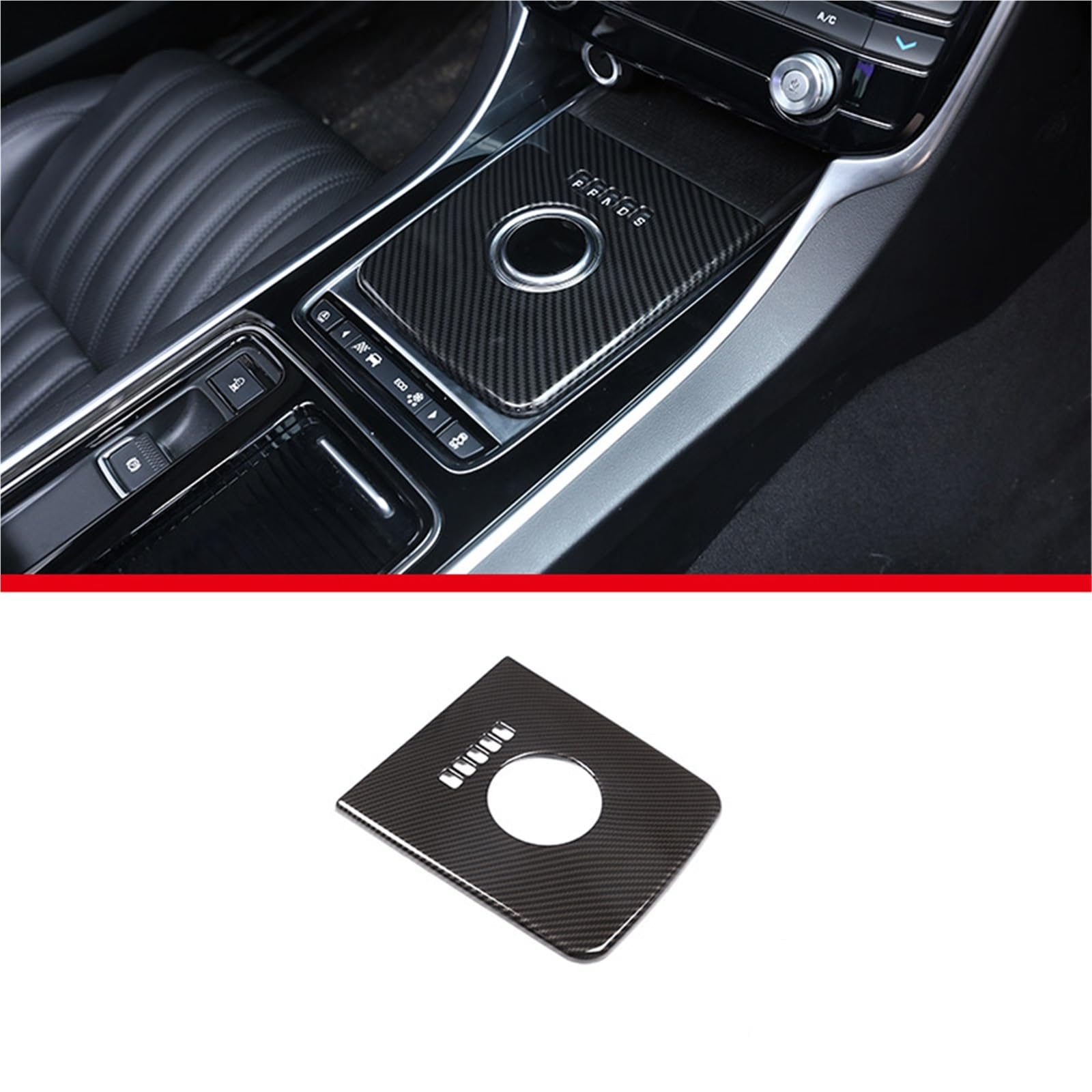 Accessoires Intérieurs De Garniture Couvercle Panneau Changement Vitesse Console Centrale Voiture pour Jaguar pour F-Pace XE XEL XF XFL 2016-2020