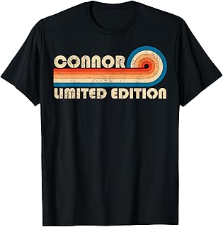 CONNOR First Name Funny Retro Vintage Birthday T-Shirt