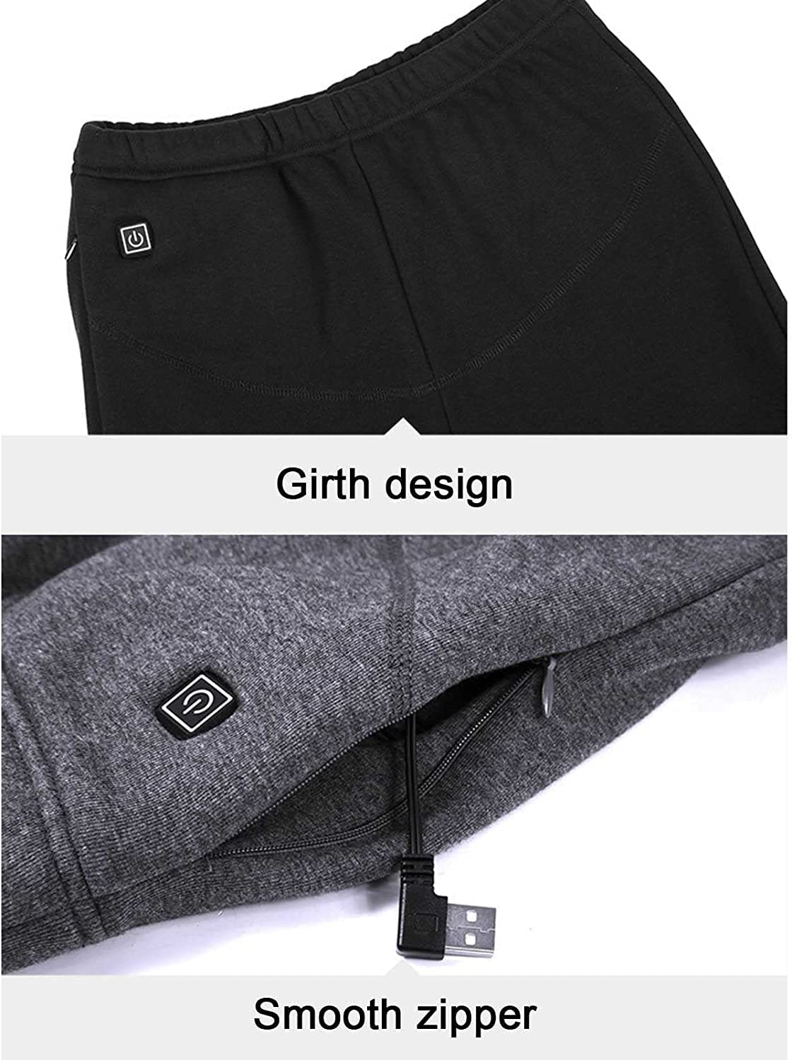 Pantaloni Riscaldati Uomo/Donna - 18 Zone Di Calore, Termici Per Sport Invernali E Moto - Foto 9