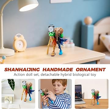 Italian Brainrot Action Figures 18cm Detachable Italian Brainrot Toys Setwith Tralalero Tralala Tung Tung Tung Sahur Shark Monkey More Collectible Hybrid CreatureMeme Toys for Kids Adults