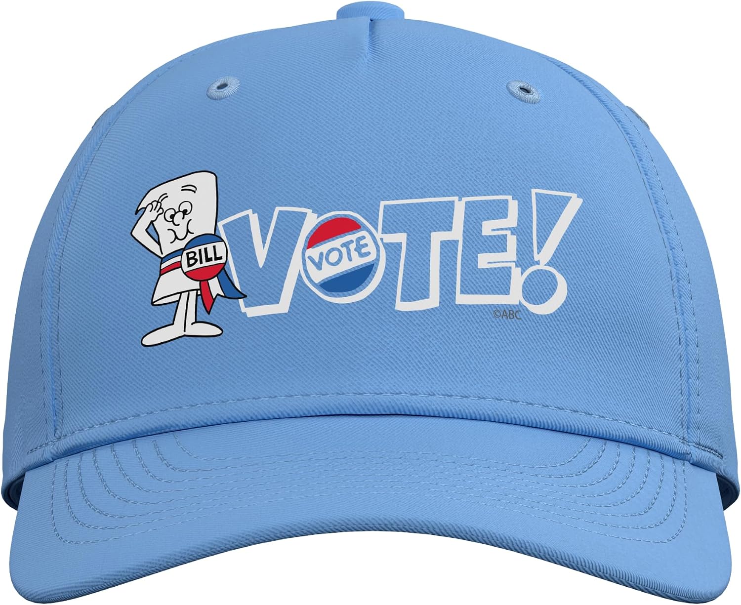 Schoolhouse Rock Just a Bill Vote! Red White Blue Retro TV Adjustable Baseball Hat image 2