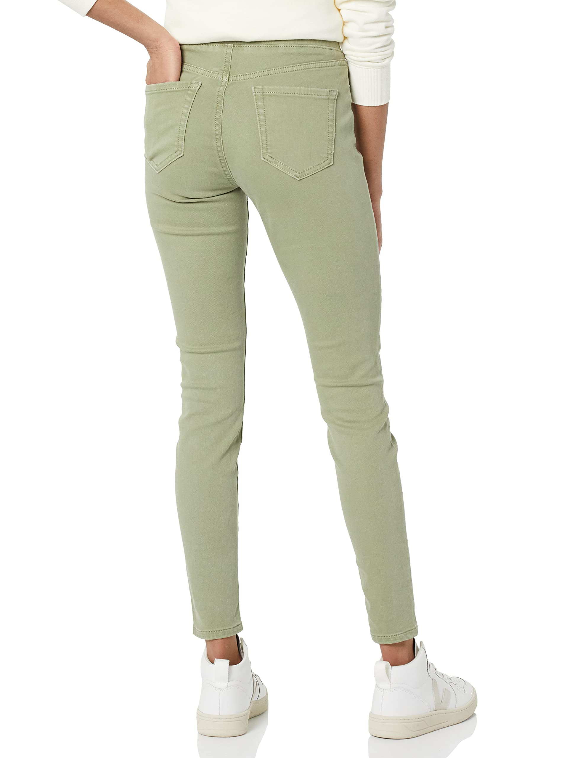 Amazon Essentials Jegging Elasticizzato Senza Zip a Vita Media - Colori Fuori Produzione Donna