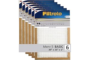 Filtrete 20x25x1 Air Filter, 3M MERV 5 HVAC AC Furnace Filter