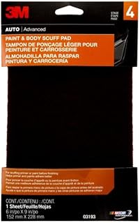3M Paint & Body Scuff Pad, 03193, 6 in x 9 in, 1 Per Pack