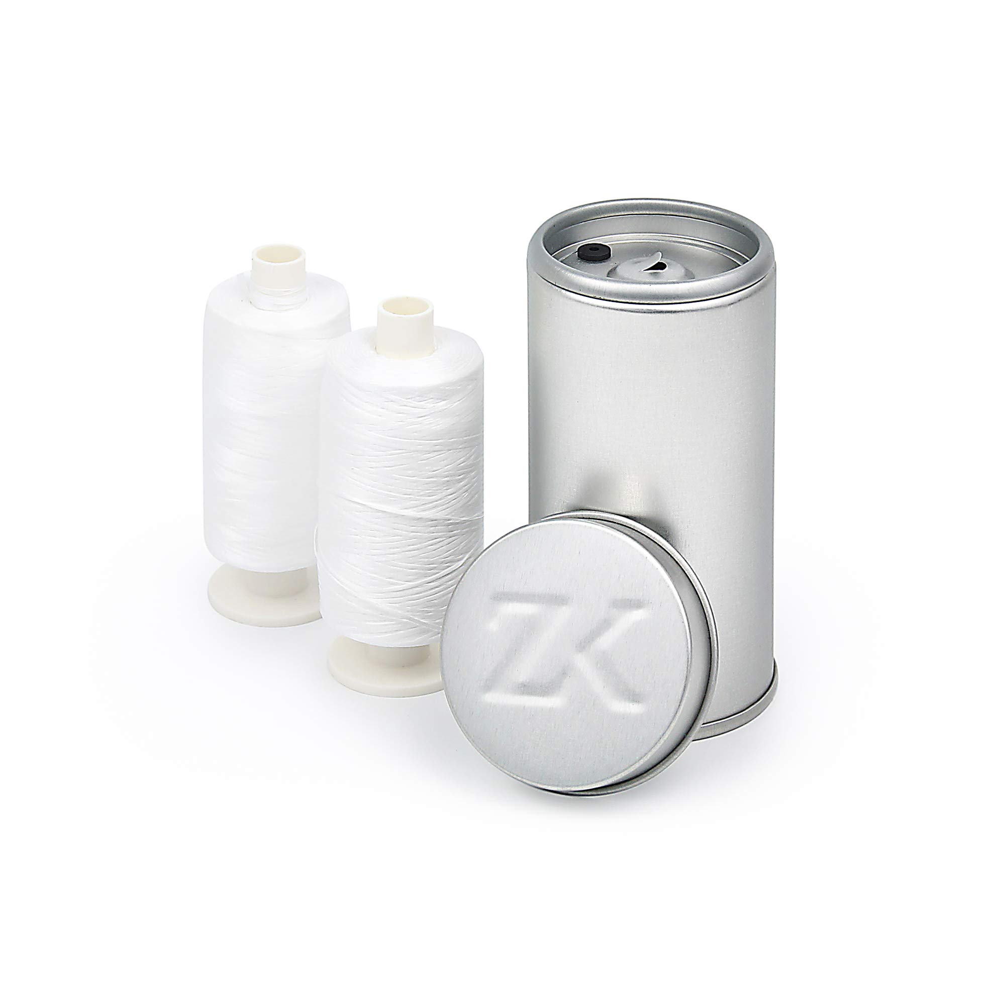 Vegane PTFE Premium Zahnseide ungewachst (2x 500m Spule + Spender)