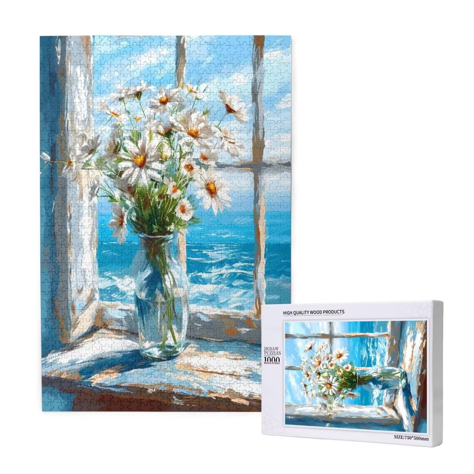 Ocean Puzzle 2000 Sztuk Duże Stokrotki Drewniane Puzzle Dla Dorosłych, Zabawne/Relaksujące/Wyzwanie Gry Dla Dorosłych I Początkujących, Jako Prezent Dla Przyjaciół i Ukochanych 2T-1625