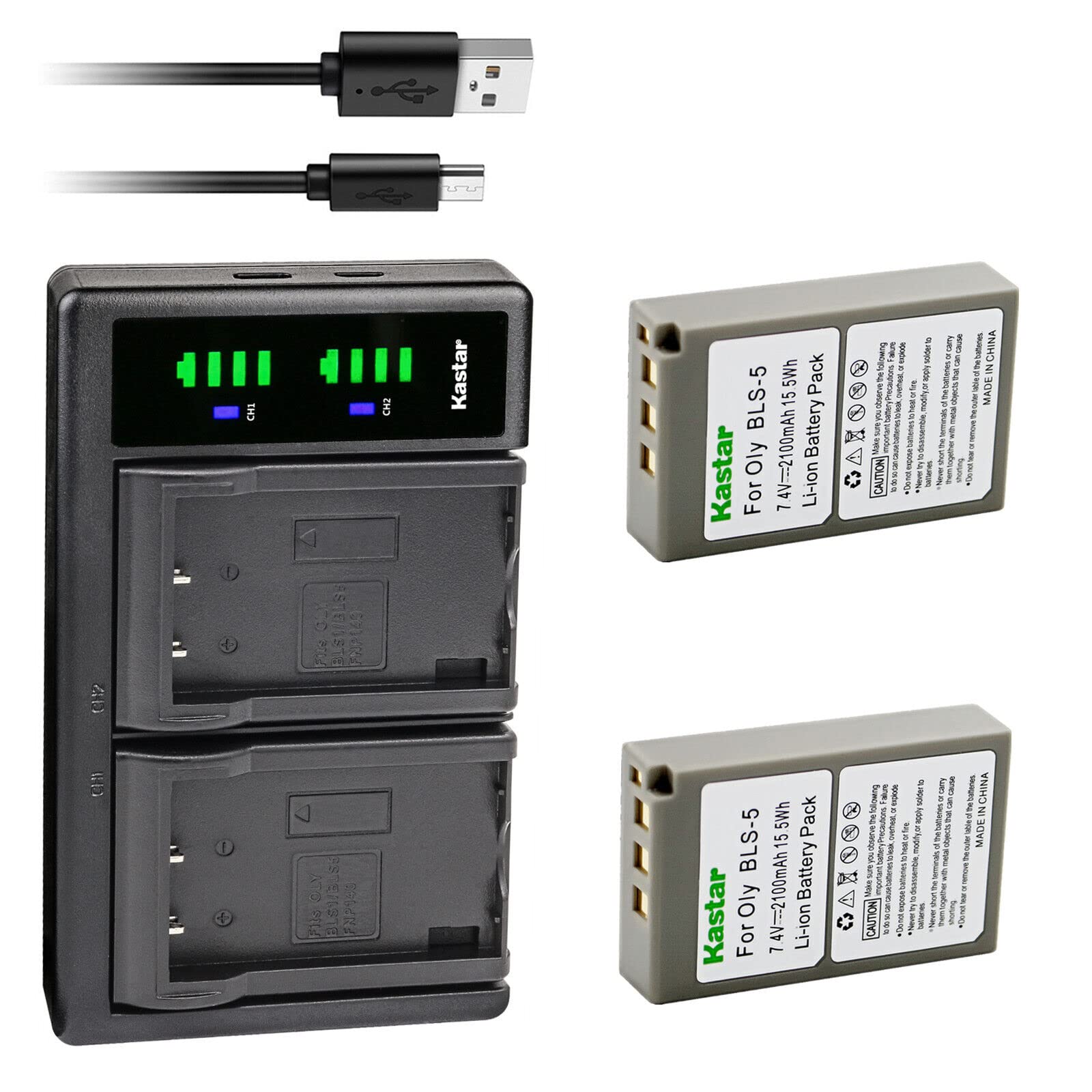 Amazon.com: Kastar 2x BLS-5, PS-BLS5, BLS-50 Battery and LTD2 USB