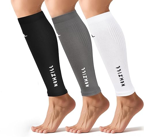 Miniatura 34 de Newzill - Mangas de compresión de pantorrilla (20-30mmHg) para hombre y mujer - Opción perfecta para nuestros calcetines de compresión – para Sólido