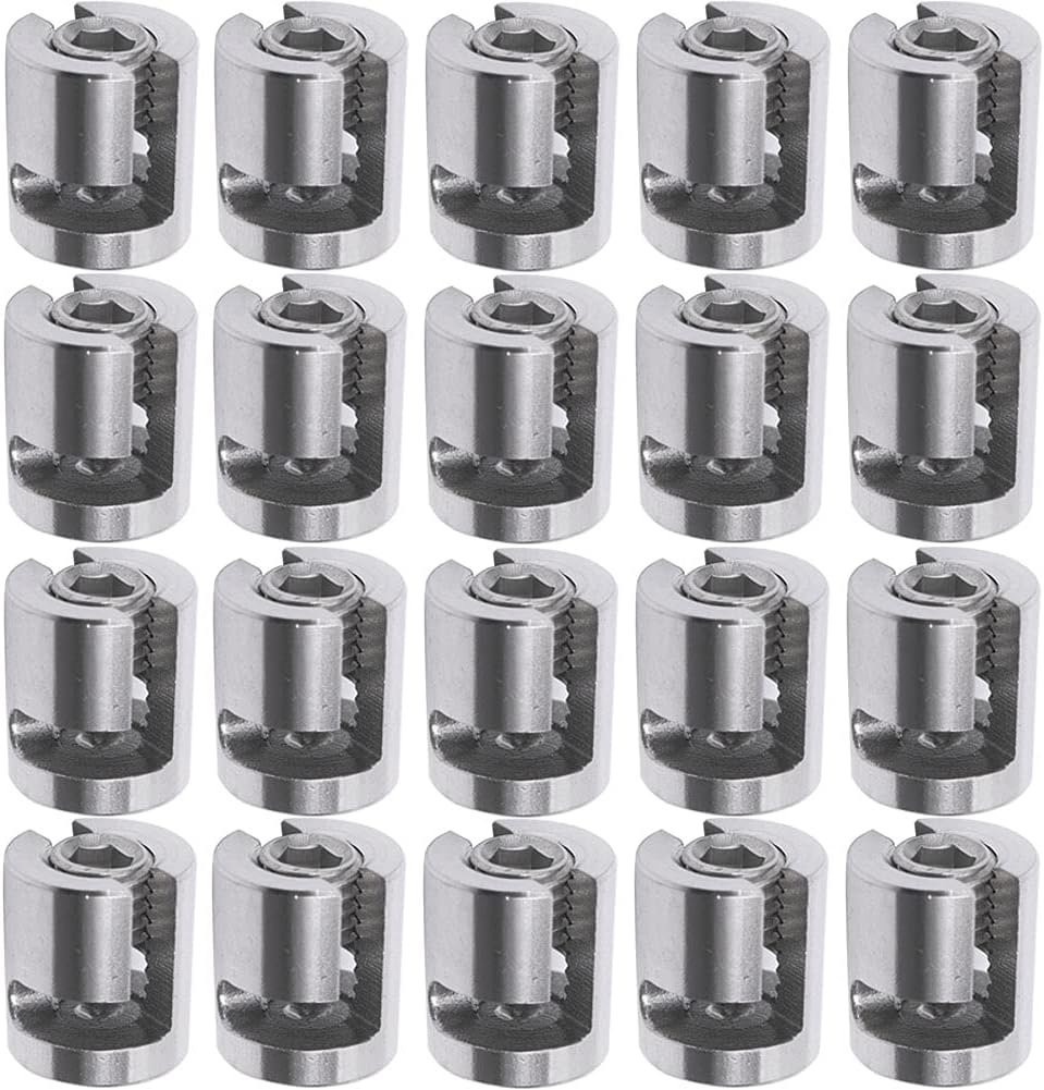 Qinwuwu Stainless Steel Cable Railing Cross Cable Clamps for Wire Rope Clips Fitting for Wall Trellis System 20pcs (5mm)