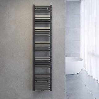SONNI Handtuchtrockner Heizkörper Bad Mittelanschluss Handtuchwärmer Badheizkörper Anthrazit Gerade 40 * 180cm