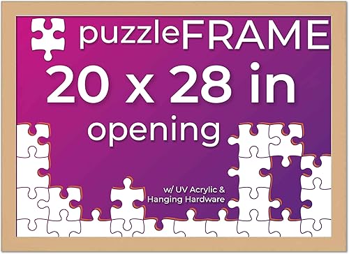 Miniatura 10 de Poster Palooza Kit de marco para rompecabezas de 16 x 20 pulgadas, incluye hojas de pegamento para rompecabezas, marco de rompecabezas de madera