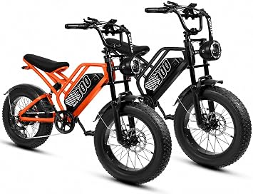 ESKUTE Electric Bike for Adult, 48V 20.8/41.6Ah Battery, 1500W Motor E-Bike with 20"4" Fat Tire, Off-Road Ebike Up to 30+MPH, 7-Speed Beach Snow Trail Mountain Commuter for Beginner Cyclists V300