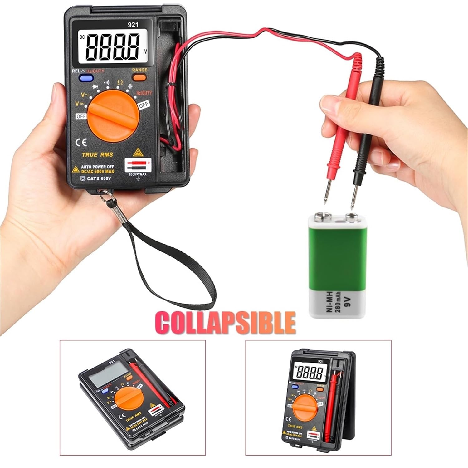 Digital Multimeter Automatic Professional 3999Counts Auto AC/DC Votage Tester Ohm Current Ammeter Detector Tool
