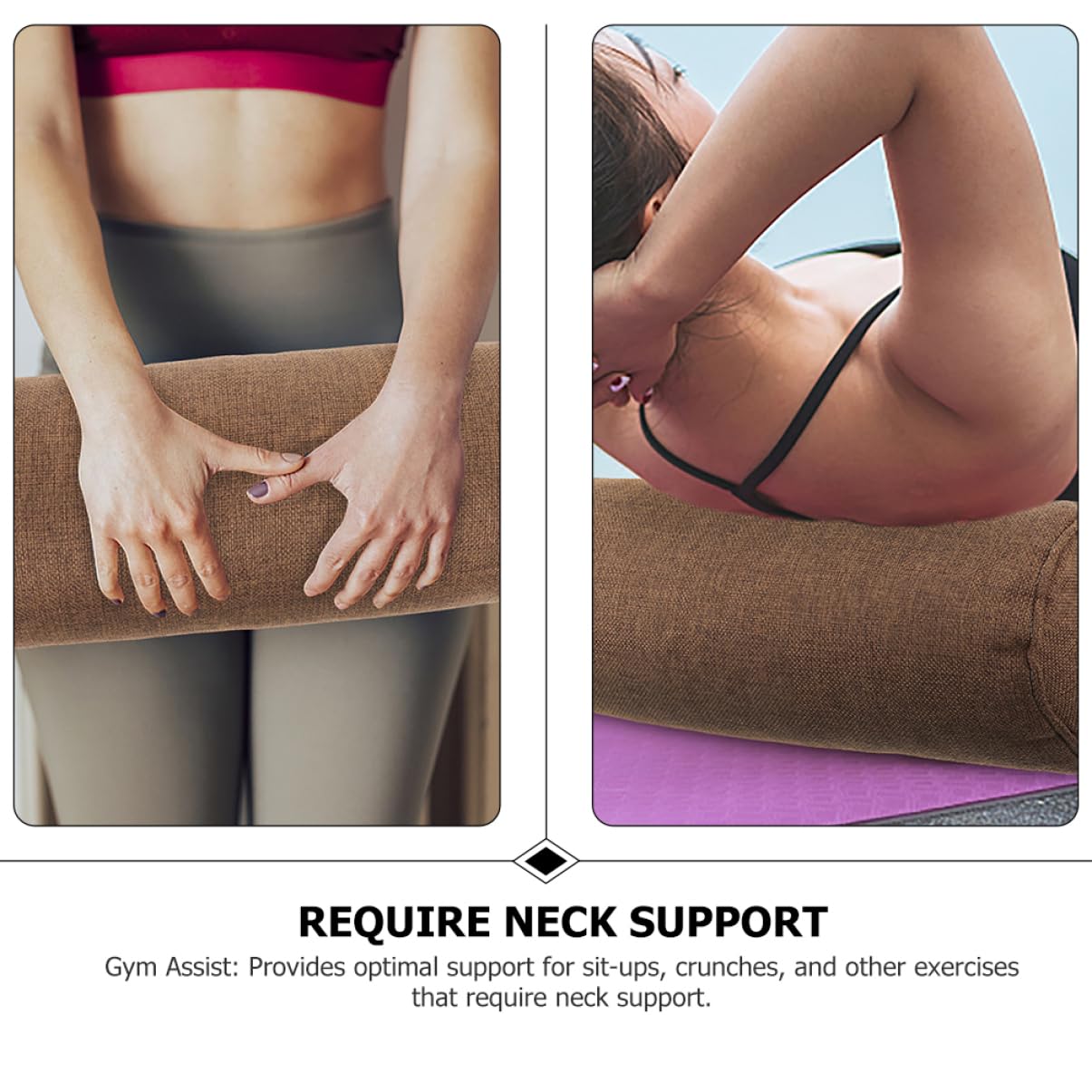 Toyvian Cuscino da Yoga e Meditazione, Rullo Cervicale, 1 Pezzo