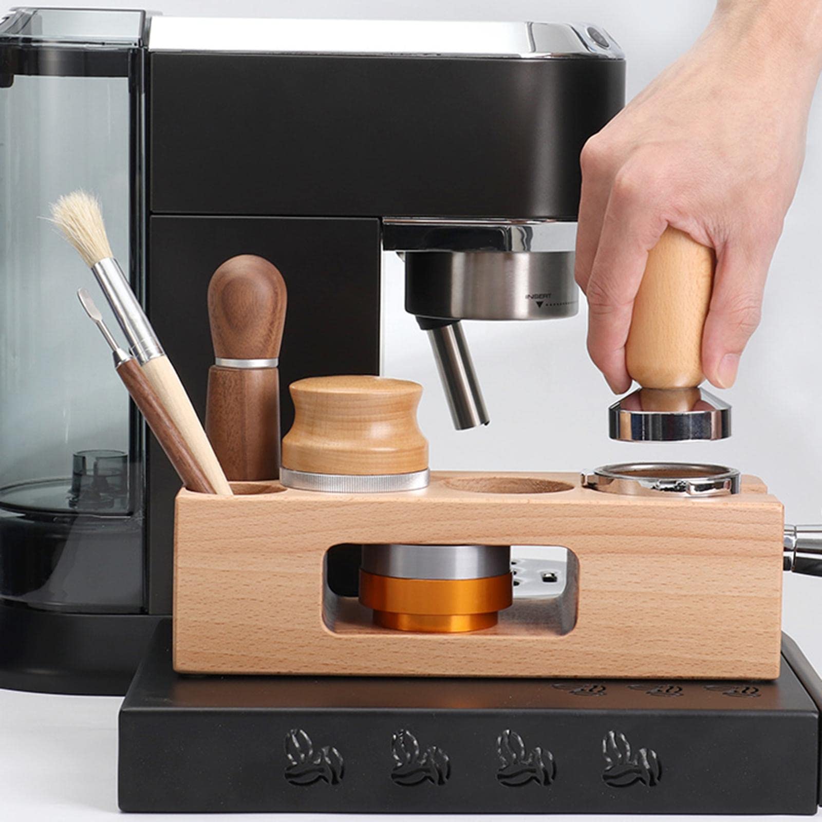 Kaffeetassenhalter Aus Holz, Kaffeefilterhalter, Kaffeezubehör, 58mm
