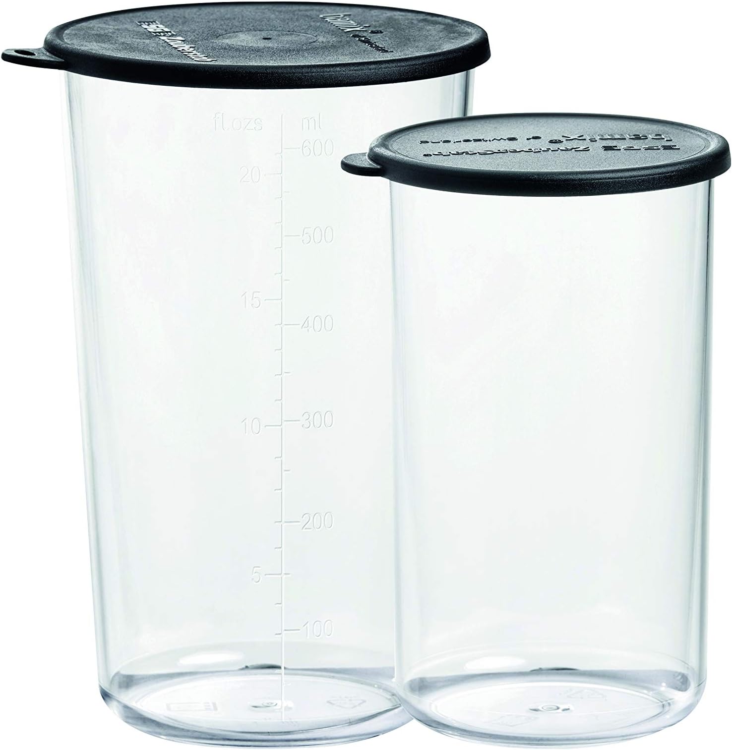 Bamix Beaker with lid 400 & 600ml, Plastic