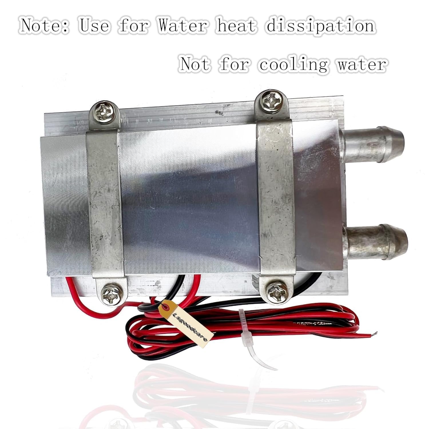 Lsgoodcare TEC1-12706 - Sistema di raffreddamento termoelettrico Peltier da 12 V con dissipatore di calore, kit di raffreddamento a semiconduttore Peltier a 2 chip fai da te + tubo di raffreddamento