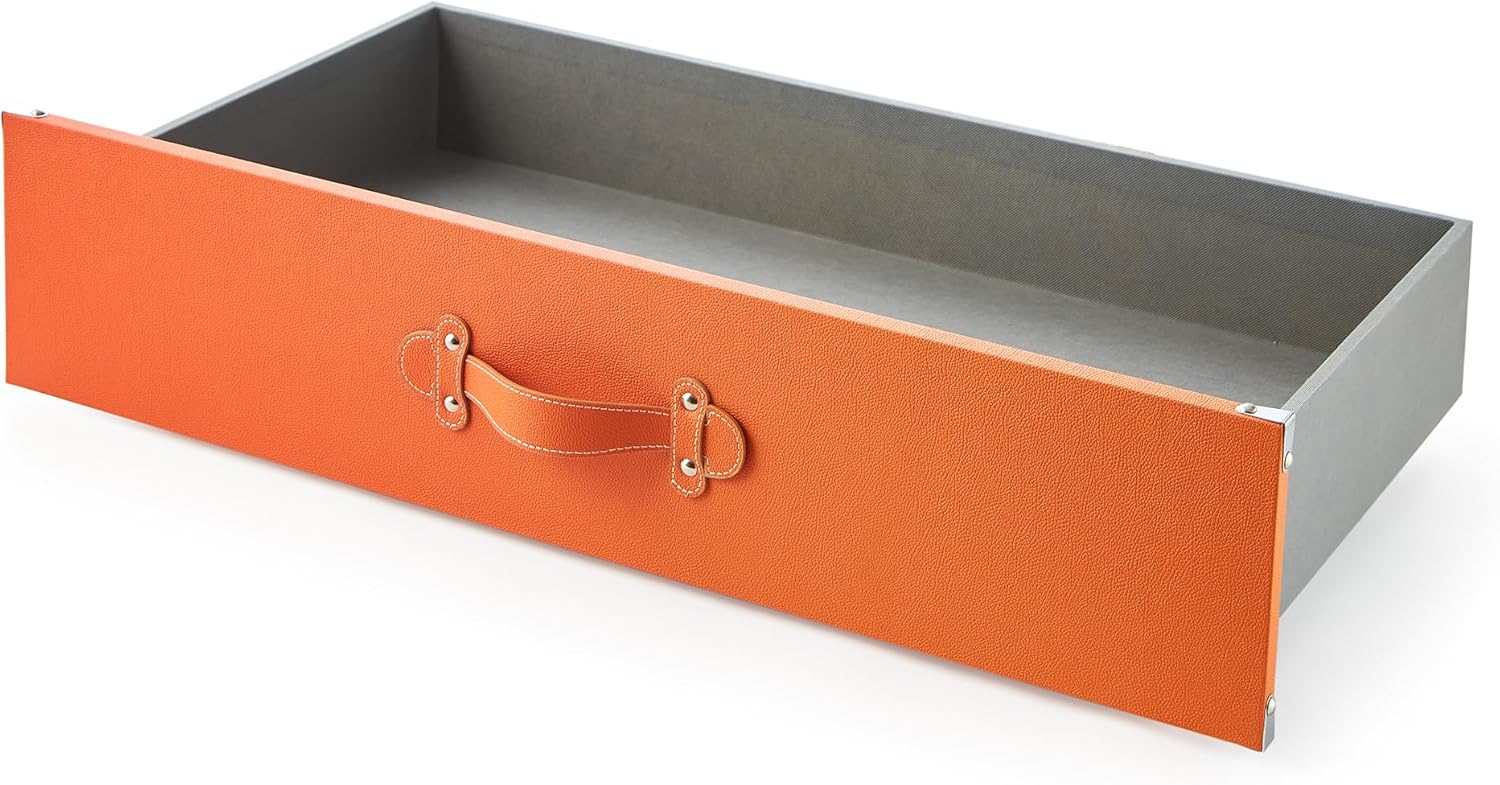 Texture® Brand - Rolling Under Bed Storage Drawer - Orange