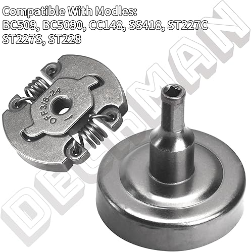Miniatura 7 de DECKMAN 753-06281 75306281 Conjunto de embrague compatible con recortadora de cuerda MtdCraftsmanCUB-CadetTroybilt 316791960, 316791961, 316791910,