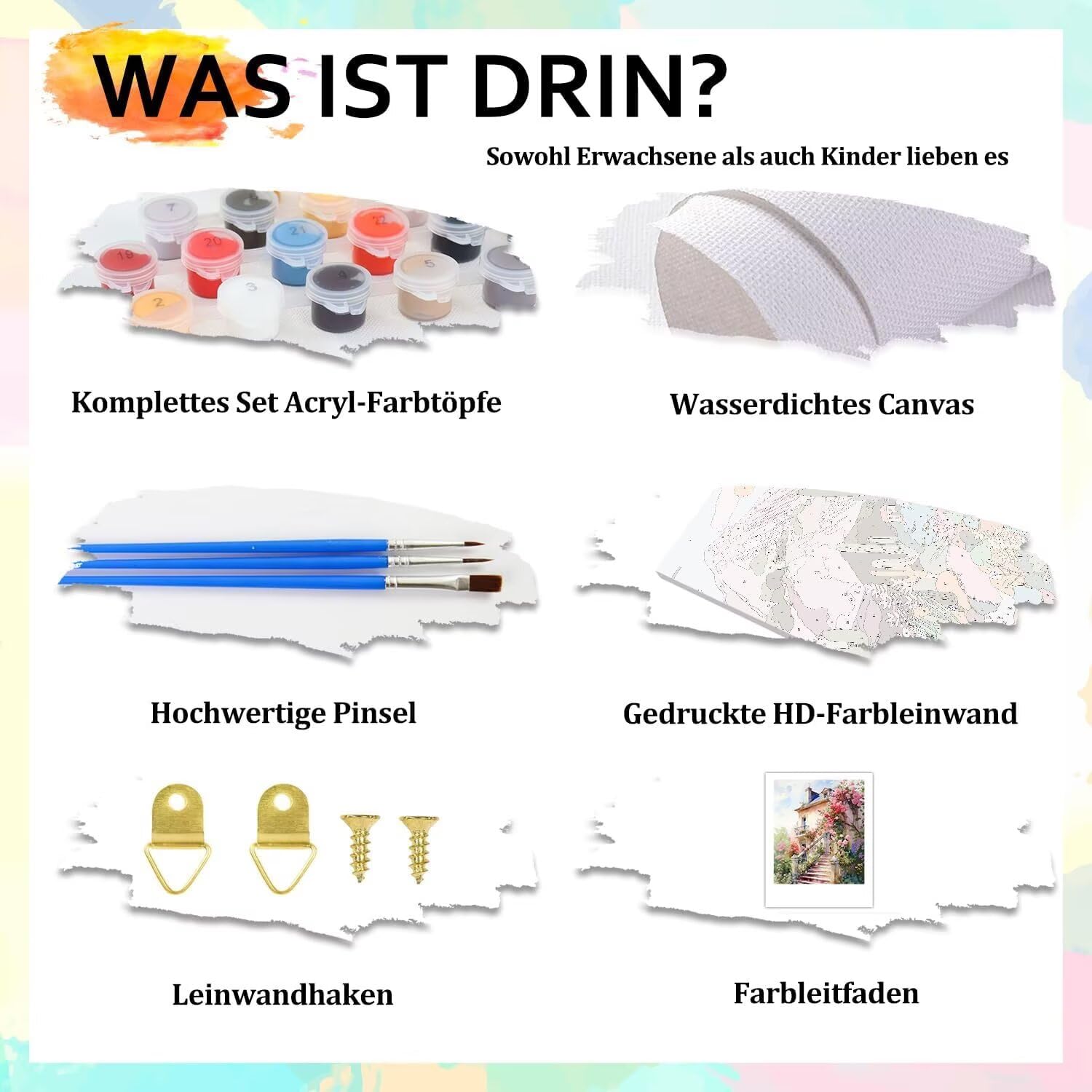 WEISHIWE Malen nach Zahlen Erwachsene Adler unter Nordlicht, 70x90cm x-486 | Malen nach Zahlen Erwachsene Leinwand Kit, DIY Handgemalt Ölgemälde Set mit 3-Pinseln und Acrylfarbe für Wanddeko,Ohne Rahmen