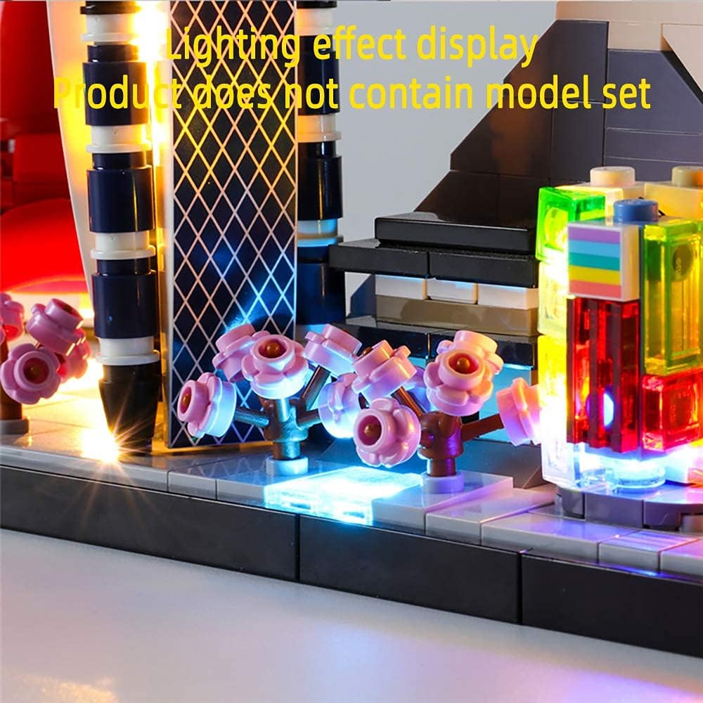 GEAMENT LED Light Kit for Architecture Skylines Tokyo - Compatible with Lego 21051 Building Blocks Model (Model Set Not Included)