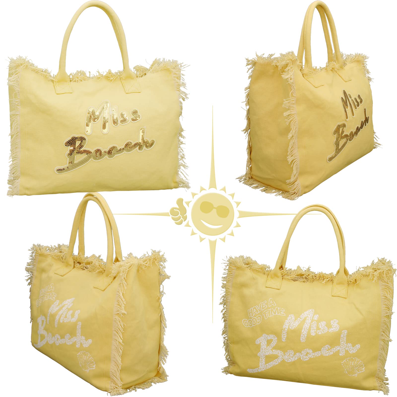 Badetasche Damen XL mit Reißverschluss – Strandtasche