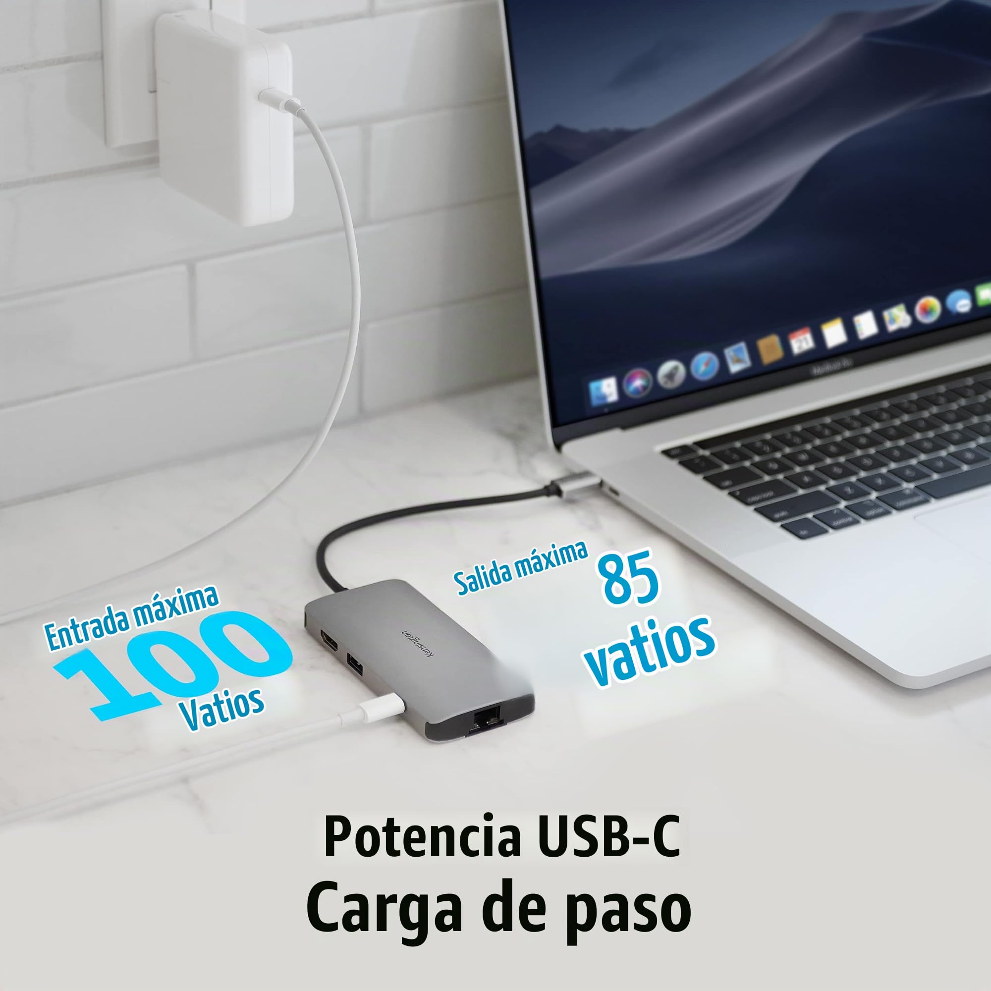 Kensington K33820WW – Dock USB‑C 8 en 1 4K 85W