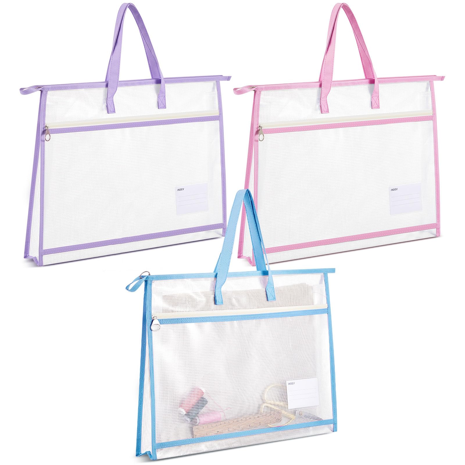 Amazon.com: Bulyoou 3 Pcs 17.7×13 Inch Project Bag for Quilting