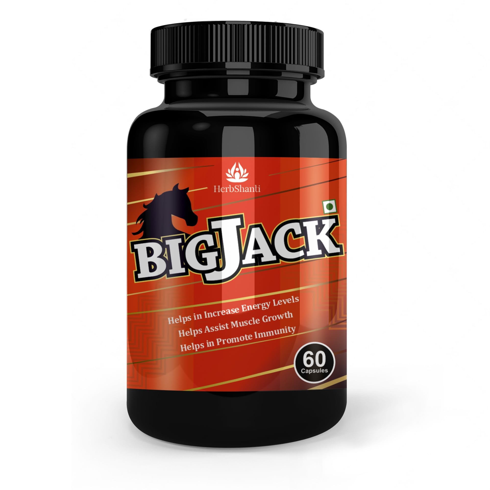 Big Jack Ayurvedic Herbal Supplement for Men - Natural Herbal Booster with Shilajit & Ashwagandha for Energy, Stamina, & Immunity - Supports Strength & Vitality (60 Capsules) (B0DGT7BF3F) Amazon Price History, Amazon Price Tracker
