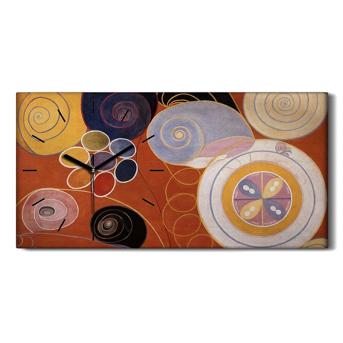 Horloge sur Toile Hilma AF Klint Dix Mainstay IV 60x30cm