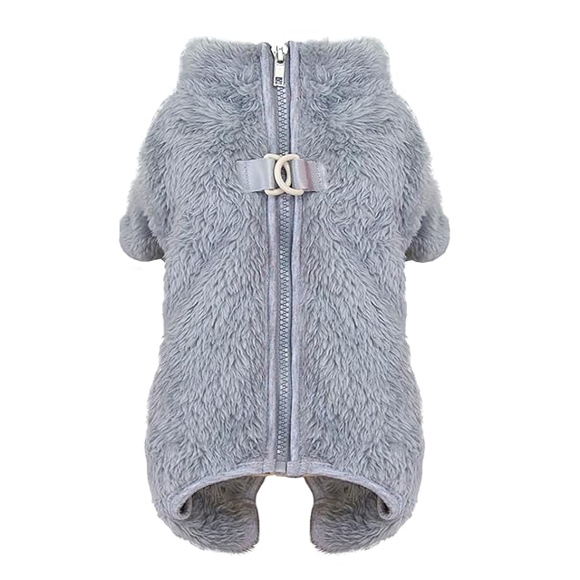 Izefia Suéter para Perro Ropa Prendas de Vestir Suéteres de Forro Polar de Lana Pijama Enterizo de Invierno…