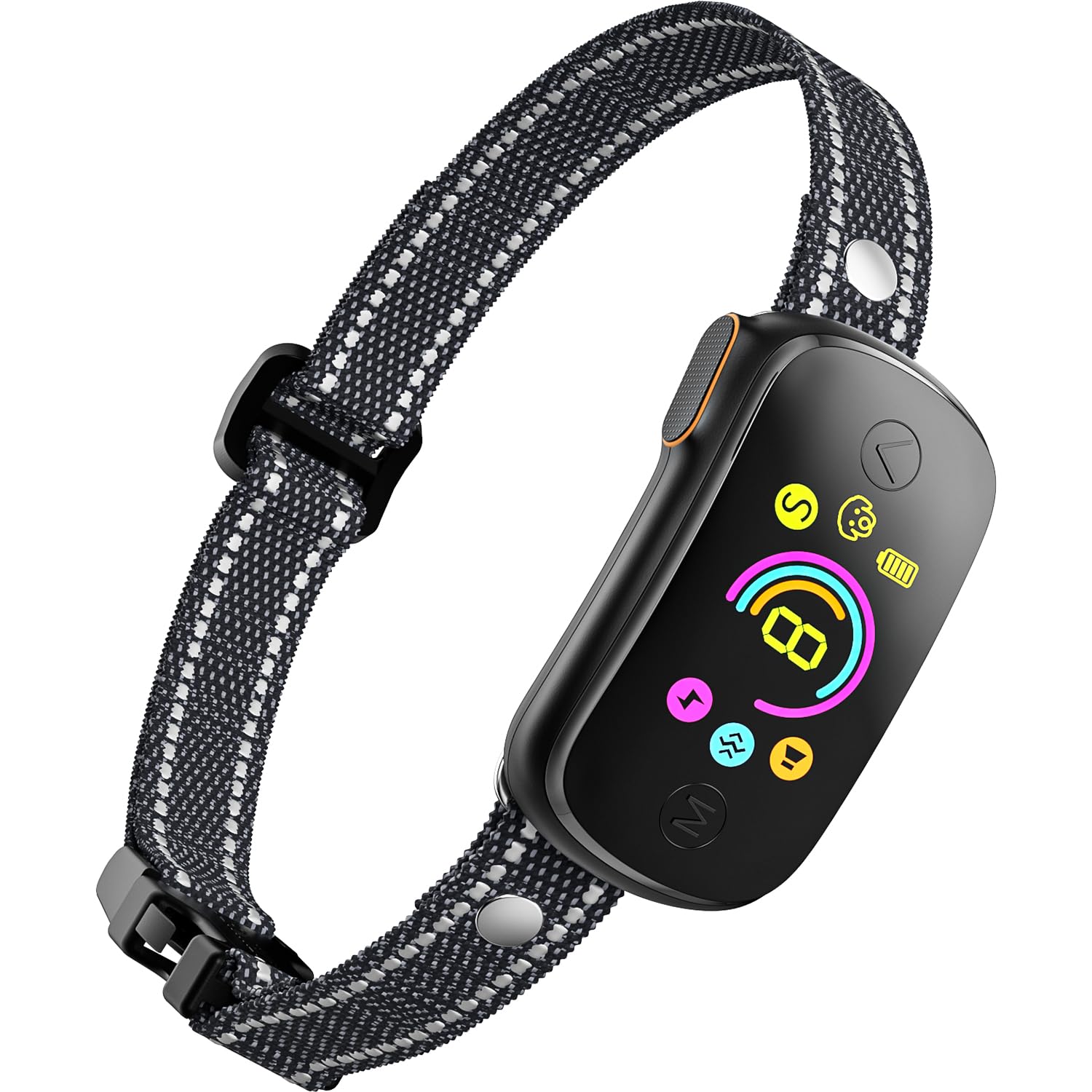 Dog Bark Collar - Smart Bark Collar with Multiple Customizable Beep Vibration, and E-Shock Modes | IP67 Waterproof & Rechargeable Anti Barking Training Collar for Large, Medium, and Small Dogs