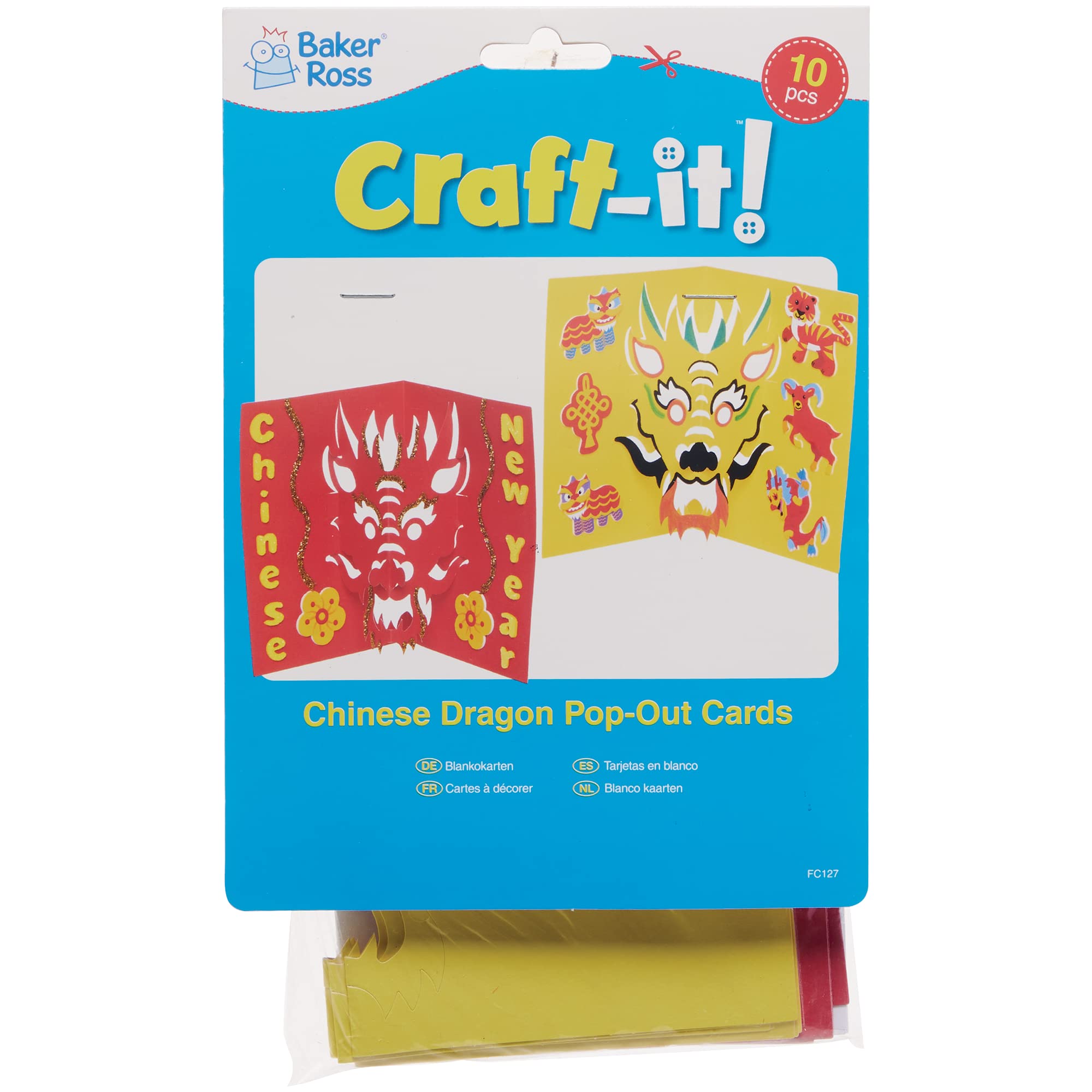 Baker Ross Herz Ausmal-Karten - 10 Stück Valentinstags Bastelset Für Kinder