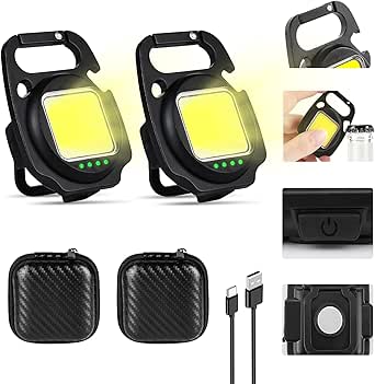 2x Magnetische LED-Arbeitsleuchten - Klappbar & Wiederaufladbar