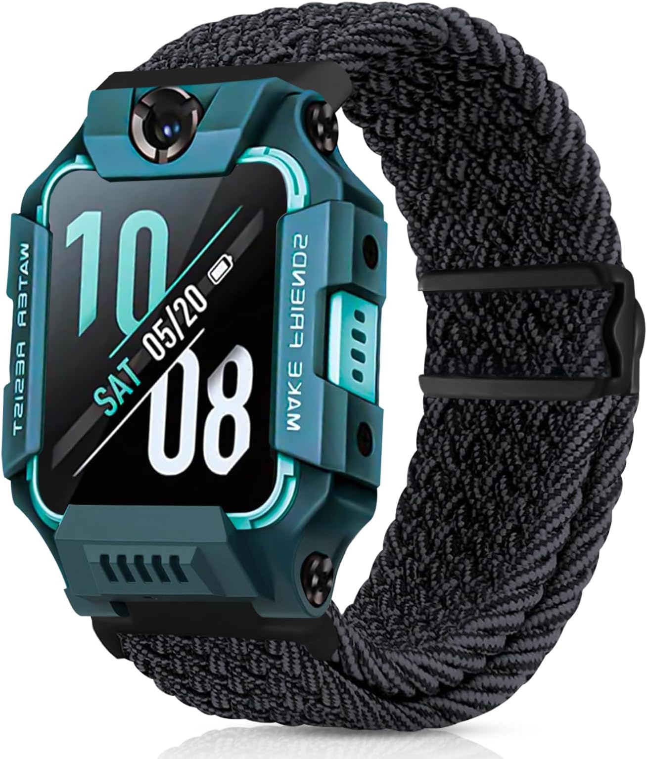 Children's Bracelet Compatible with Watch Phone Z7/Z6/Z1, Nylon Braided Bracelets for imoo Smartwatch Children Z1/Z6/Z7 Replacement Bands for Girls Boys