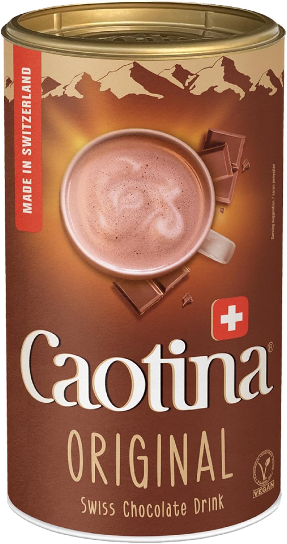 Caotina Original Cocoa Powder, Swiss Chocolate, Hot Chocolate, Box, 500g by Caotina