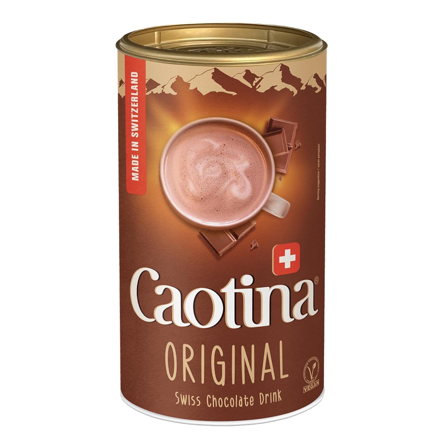 Caotina Fine Swiss Milk Chocolate Multivitamin Powder Drink 500g - Made in Switzerland by Wander