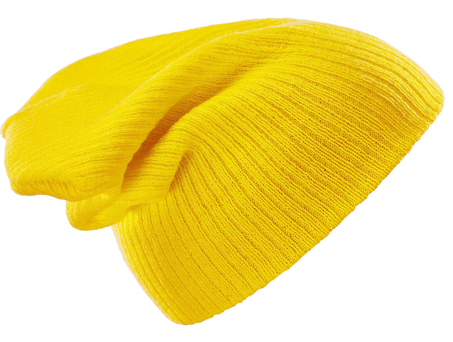 Funy Slouch Beanie Unisex Fashionable Baby Kids Girls Boys Hat London Wool Knitted Winter Warm SKI Snowboard Hats 4sold (Yellow)