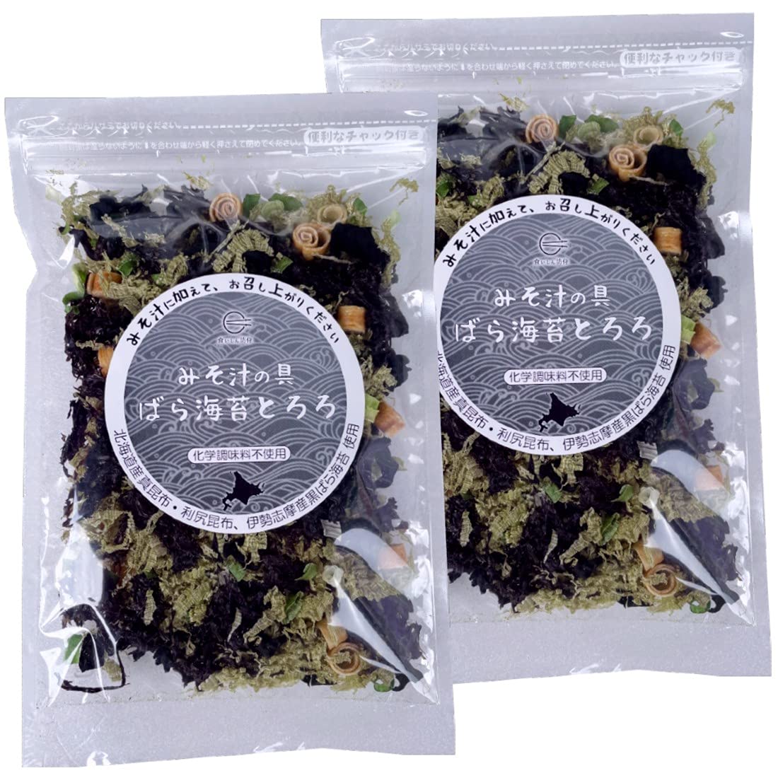 食いしん坊侍 みそ汁の具 ばら海苔とろろ【化学調味料・酵母エキス・たんぱく加水分解物不使用】