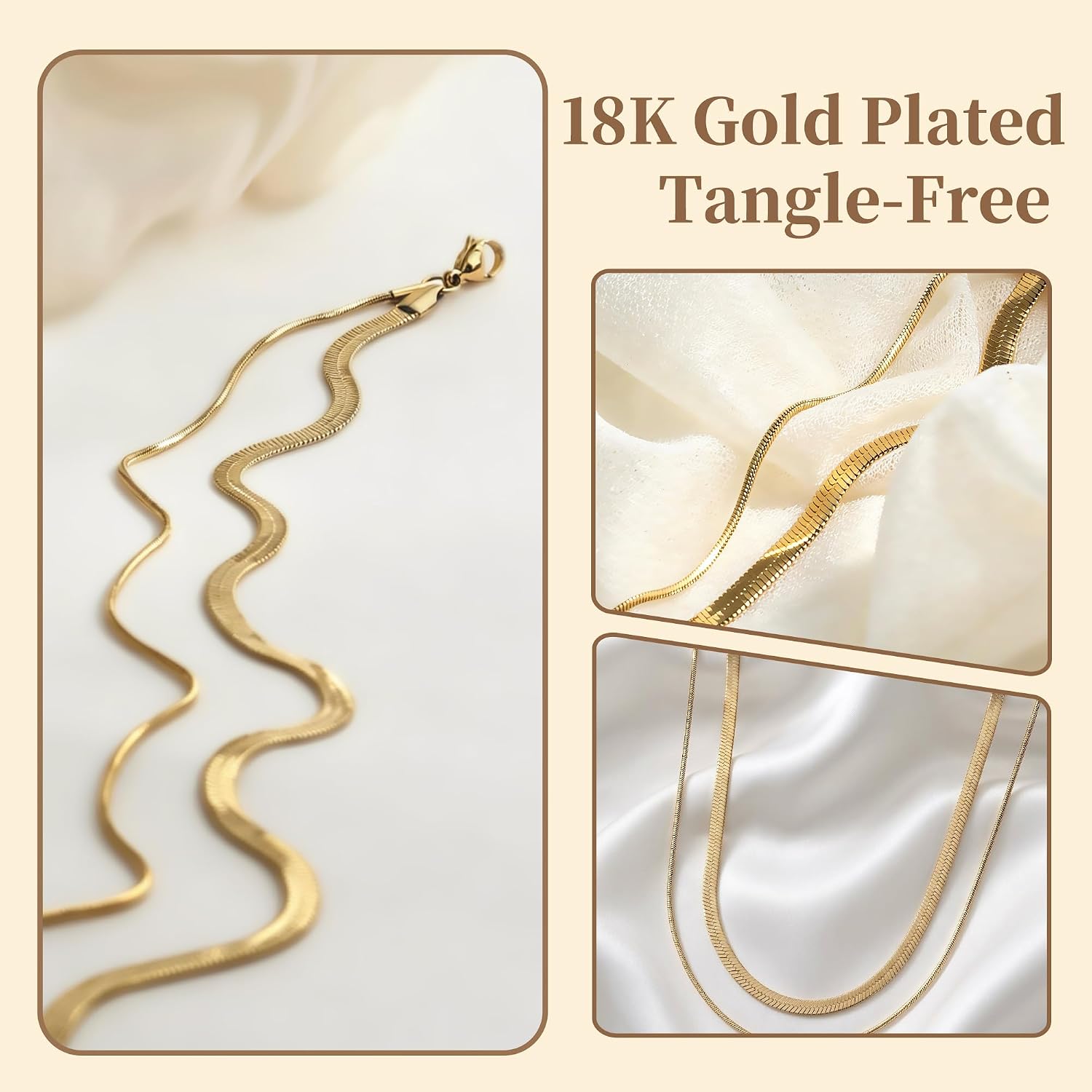 18K Gold Plated Waist Chain for Women,Adjustable Waist Jewelry