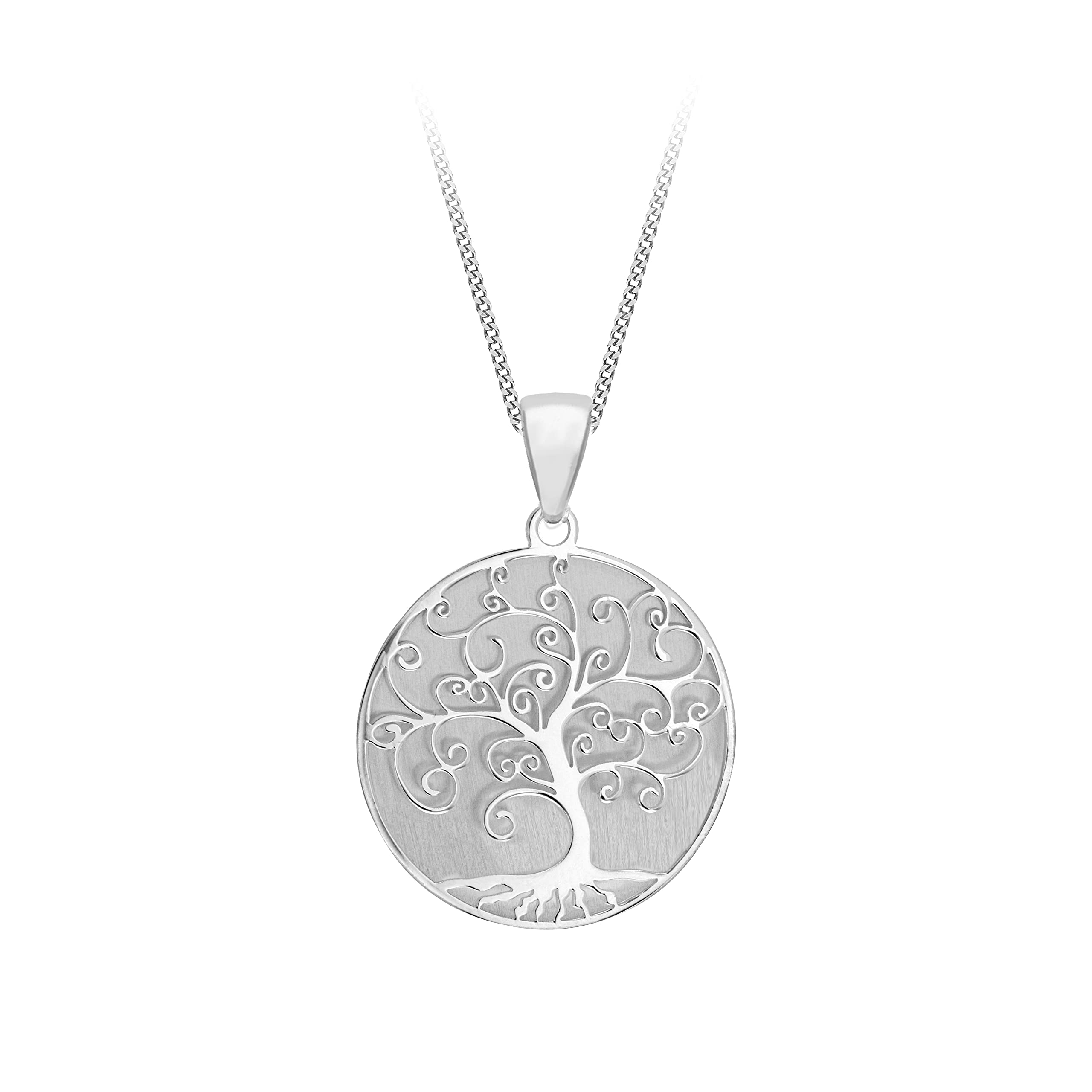 Tuscany Silver Collana Albero Della Vita In Argento Sterling 925 Riciclato - Lunghezza 45,7 Cm, Gioiello Etico