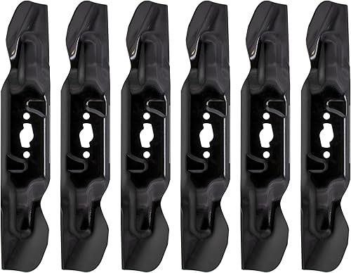 CUB CADET 742P05086 Hoja de elevación alta de 18.611" Agujero en forma de S Enduro XT1-GT54 XT2-ST54 Ultima ZT1-54 ZT2-54 Paquete de 6