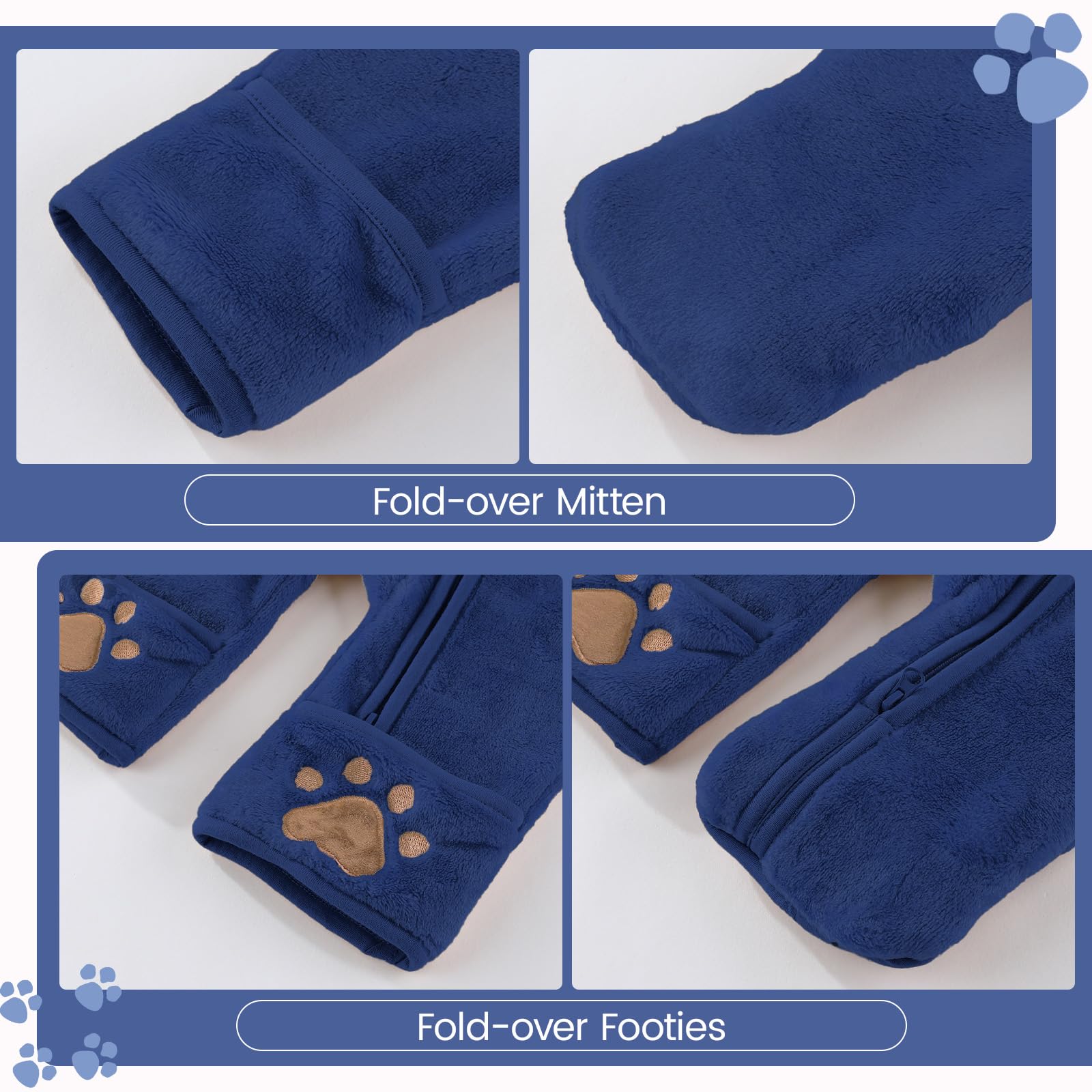 WYTbaby Tuta invernale in pile da neve, tinta unita, per autunno e inverno, per bambini, da 0 a 12 m