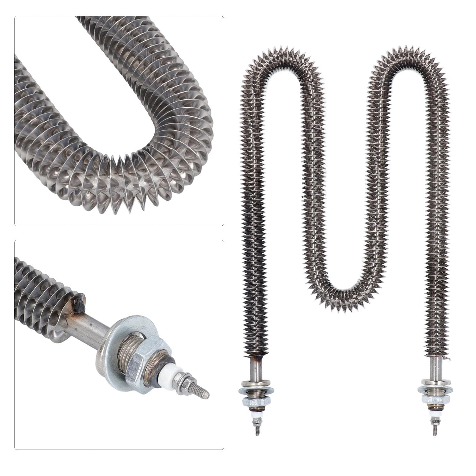 STAINLESS STEEL W TYPE FINNED HEAT TUBE HIGH THERMAL EFFICIENCY FOR OVEN AND BAKERY (380V)