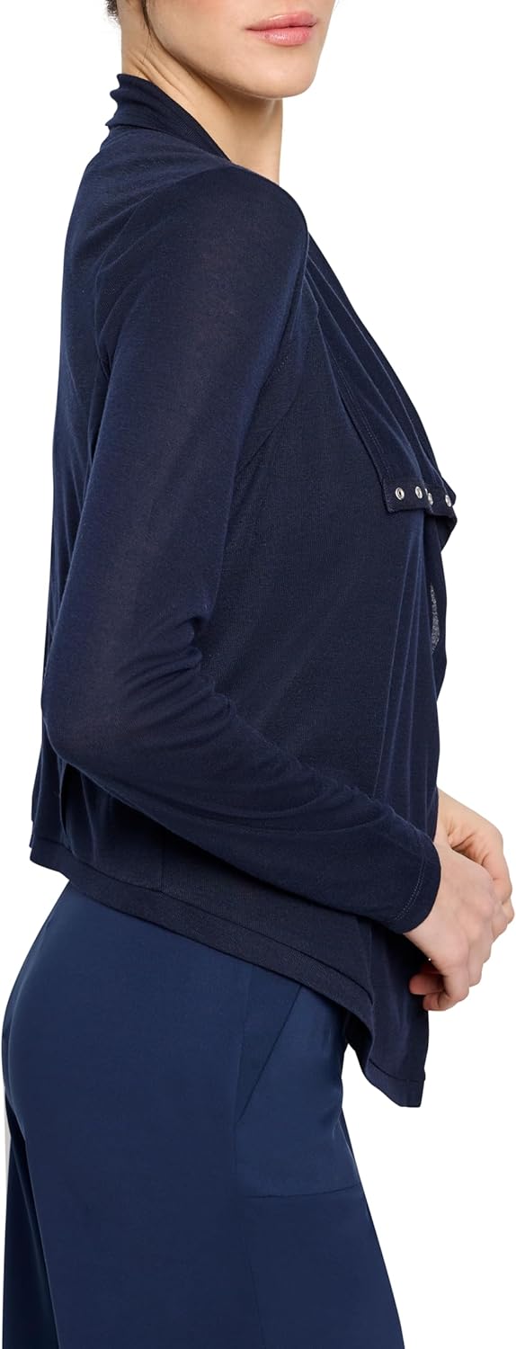 NIC+Zoe Womens Gauzy Snap Front Cardigan - Image 4